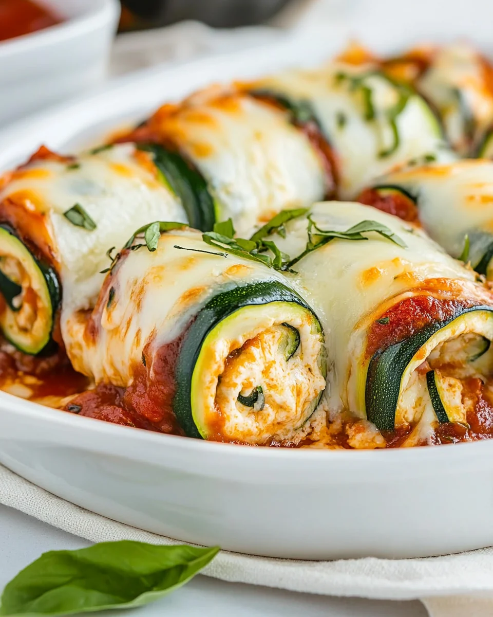 Delicious Five Cheese Zucchini Roll Ups - additional image