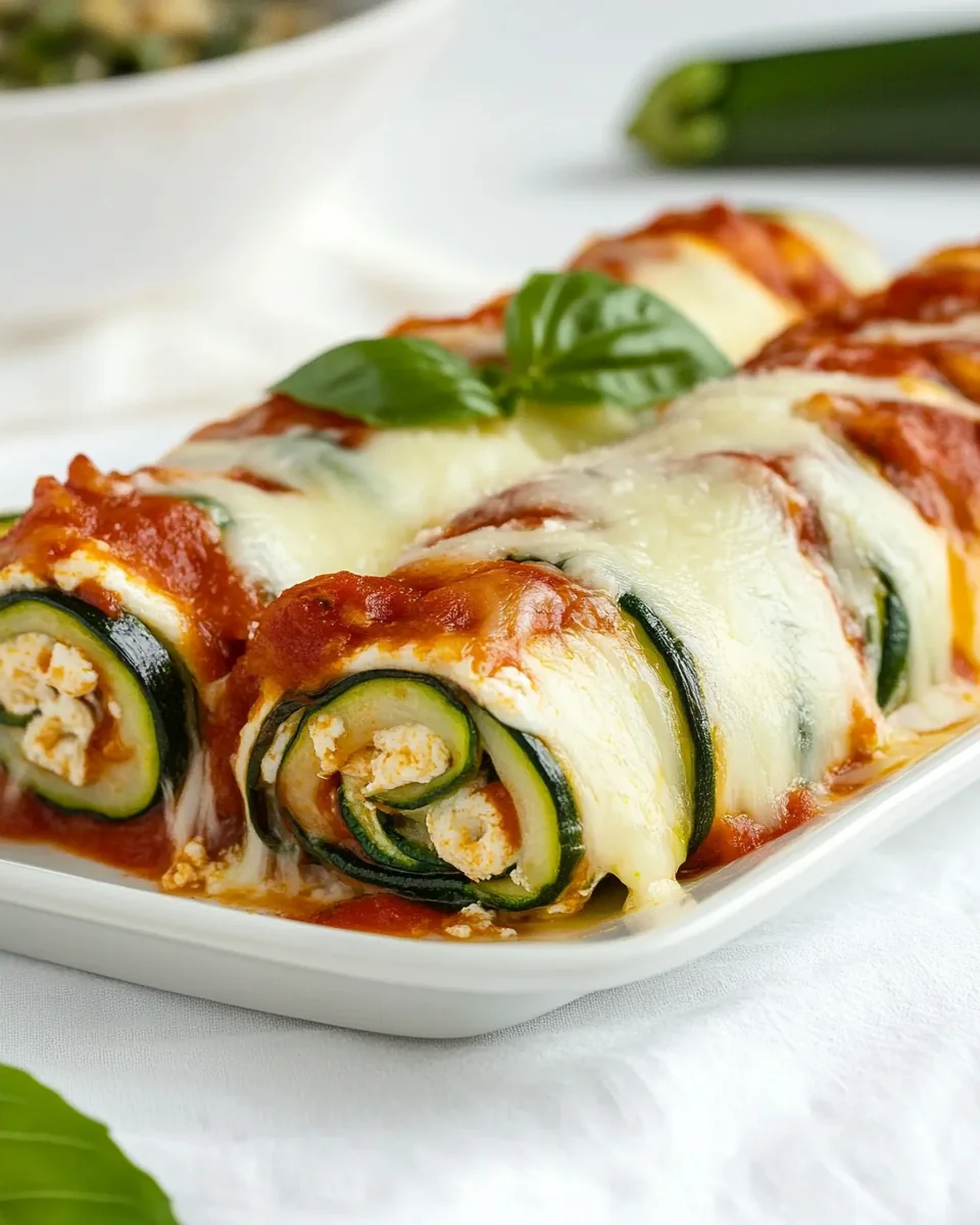 Delicious Five Cheese Zucchini Roll Ups - additional image