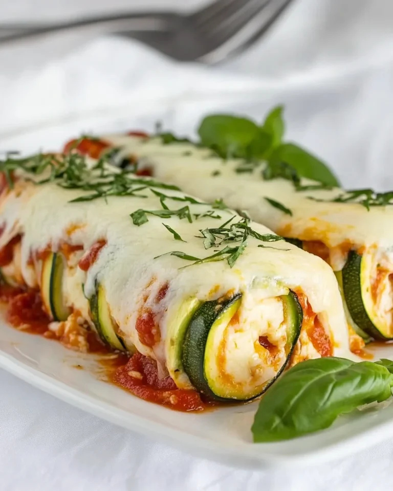 Delicious Five Cheese Zucchini Roll Ups