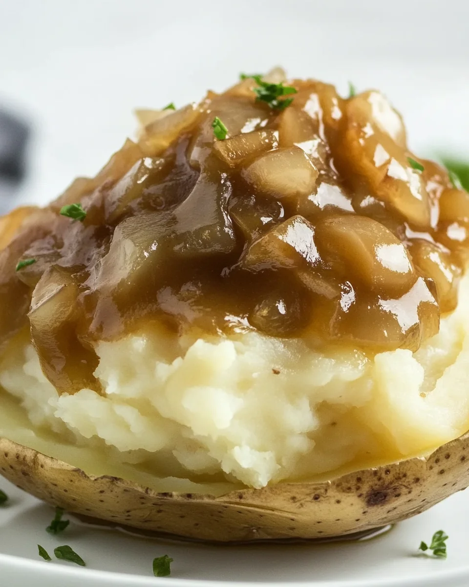 Classic French Onion Twice Baked Potatoes With Cheese - additional image