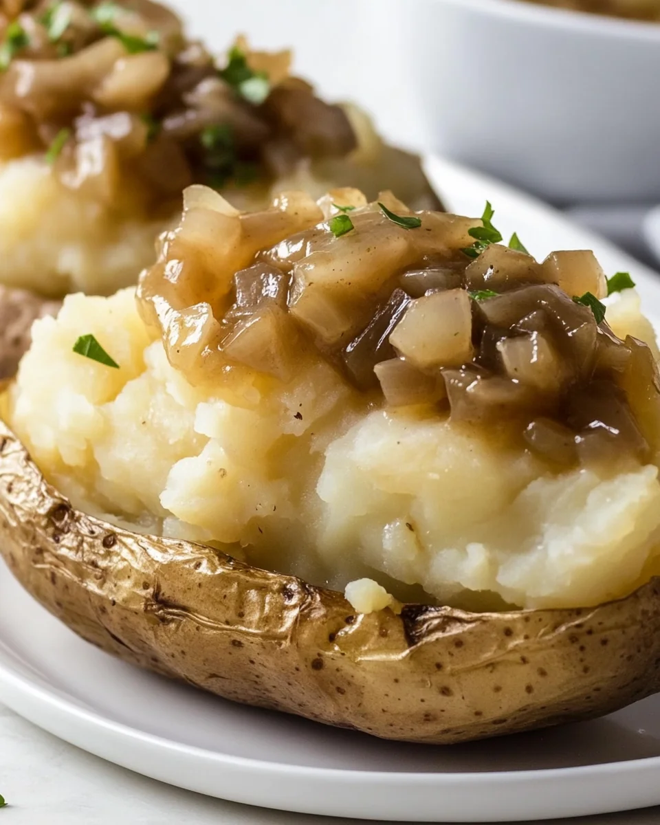 Classic French Onion Twice Baked Potatoes With Cheese - additional image