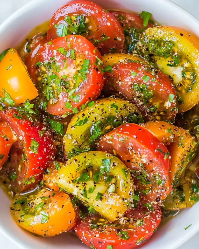 Garlicky Fresh Tomato Salad Recipe