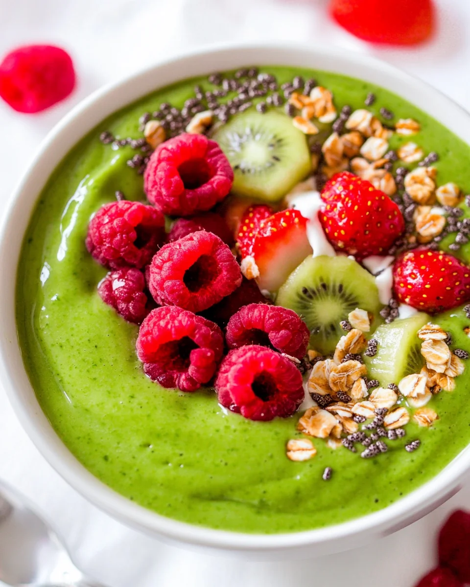 Healthy Green Smoothie Bowl Recipe - additional image