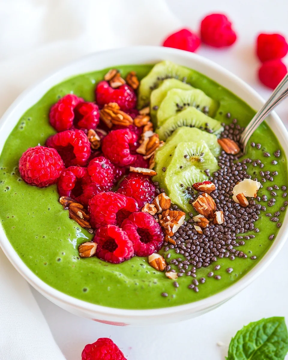 Healthy Green Smoothie Bowl Recipe - additional image