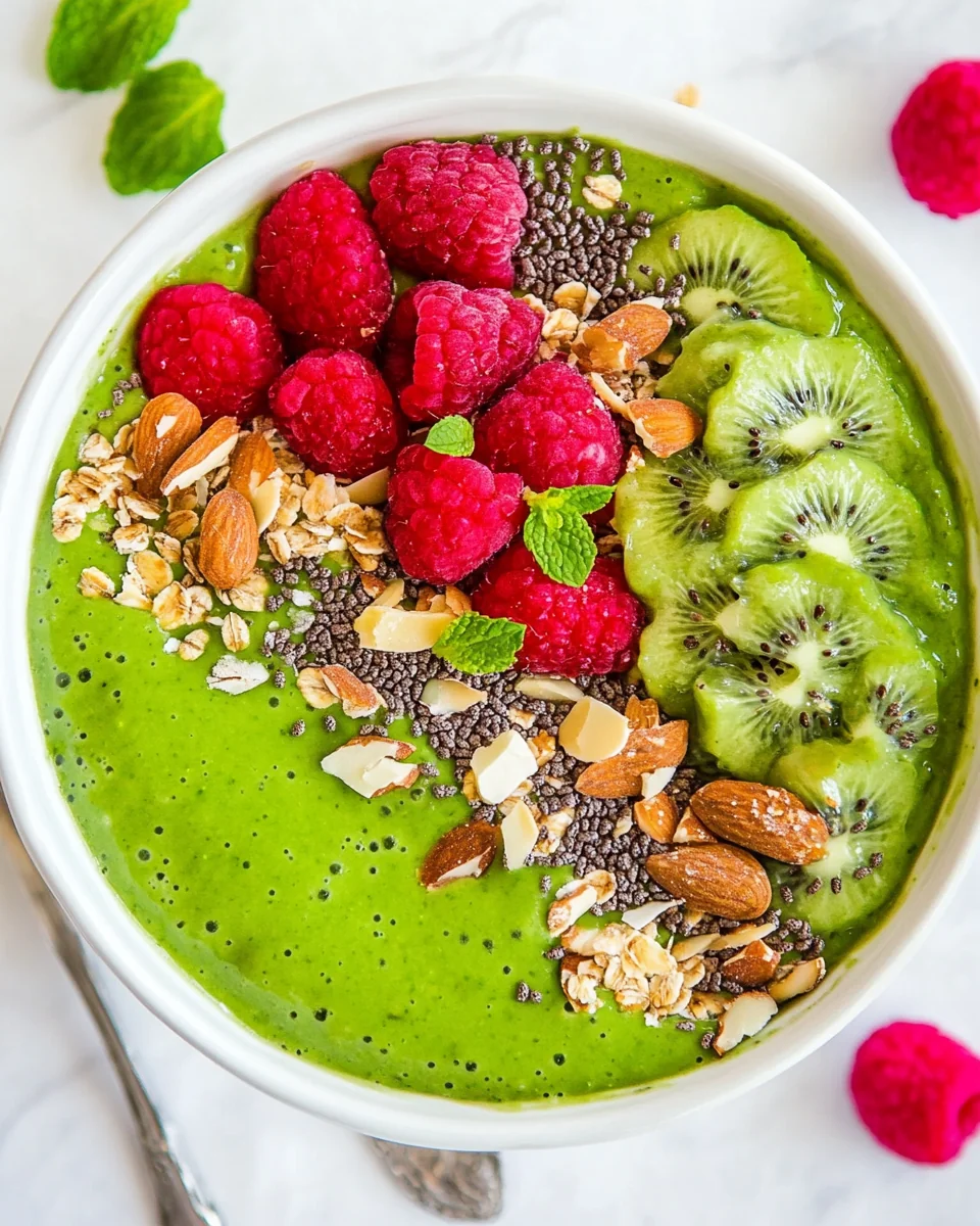 Healthy Green Smoothie Bowl Recipe - additional image