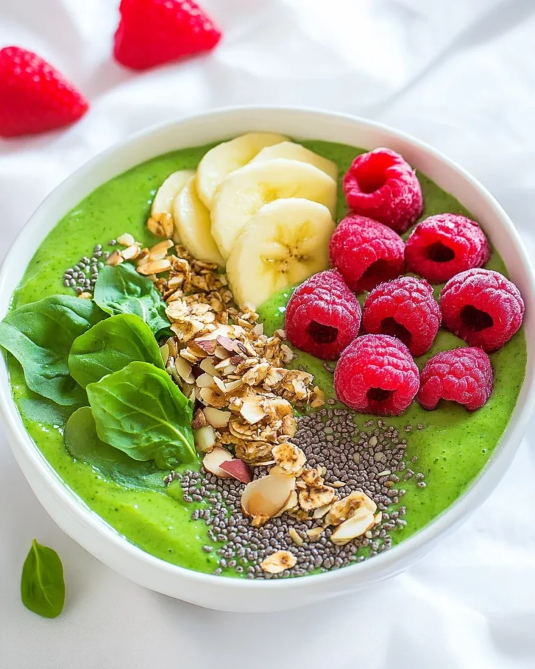 Healthy Green Smoothie Bowl Recipe