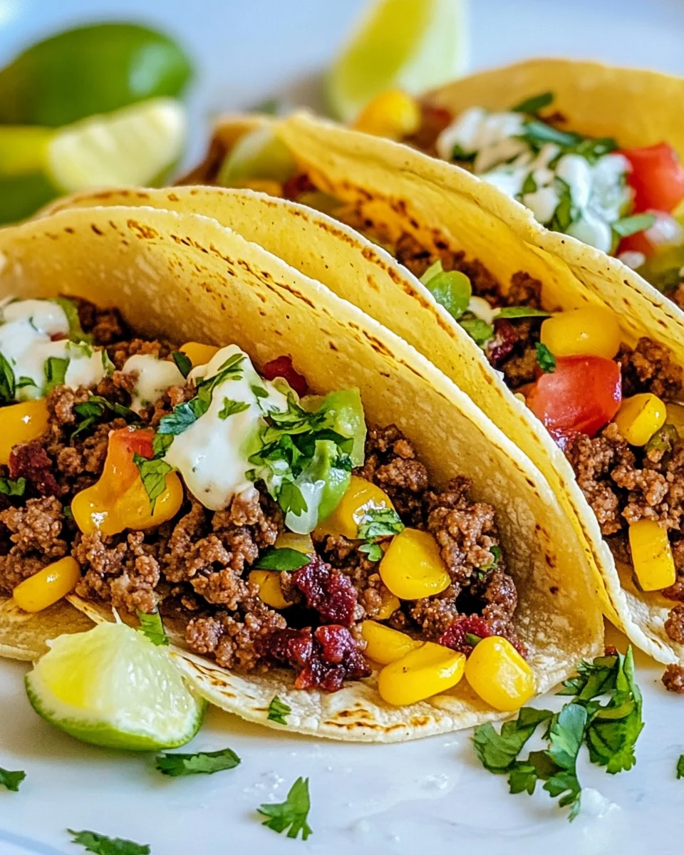Simple Homemade Beef Tacos - additional image