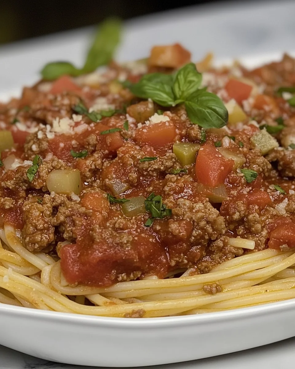 Homemade Spaghetti With Delicious Meat Sauce - additional image