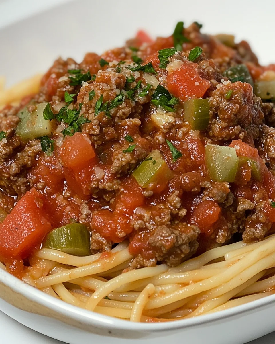 Homemade Spaghetti With Delicious Meat Sauce - additional image