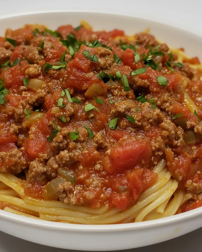 Homemade Spaghetti With Delicious Meat Sauce