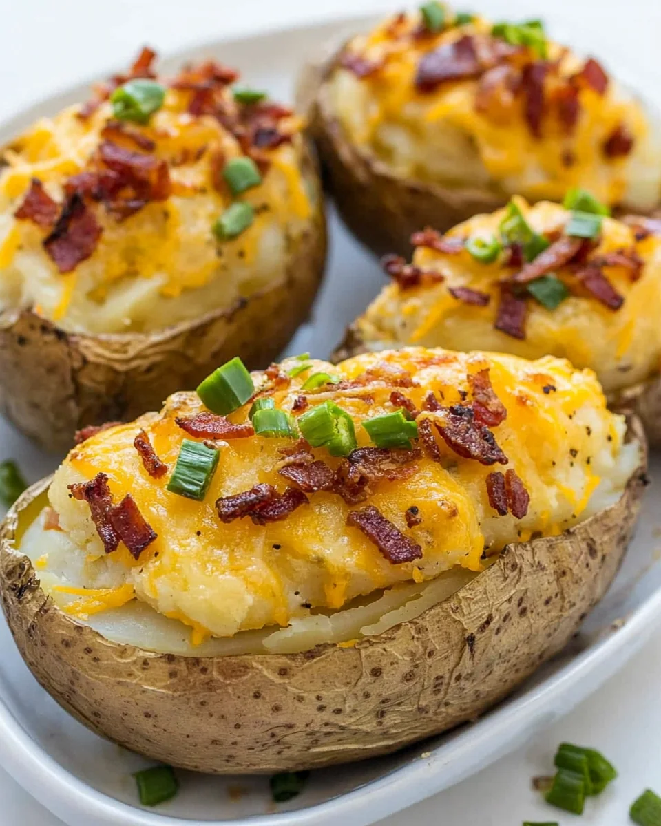 Savory Jalapeno Popper Twice Baked Potatoes - additional image