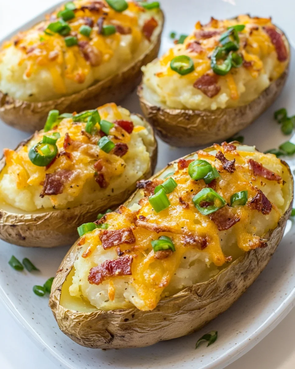 Savory Jalapeno Popper Twice Baked Potatoes - additional image