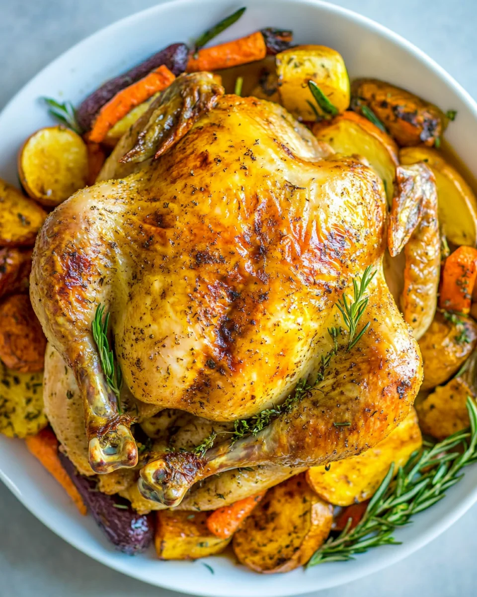Juicy Roast Chicken with Fresh Vegetables - additional image