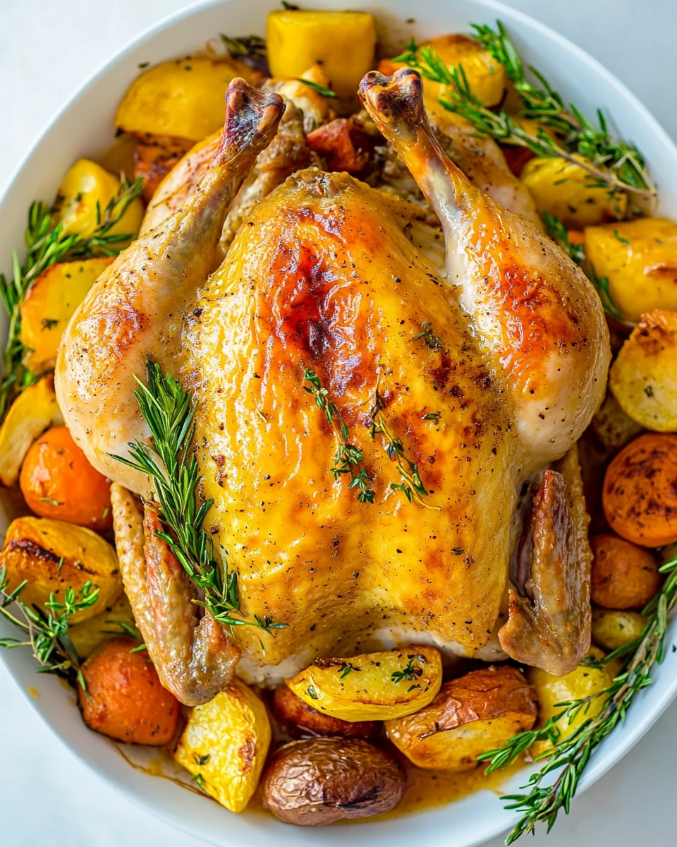 Juicy Roast Chicken with Fresh Vegetables - additional image