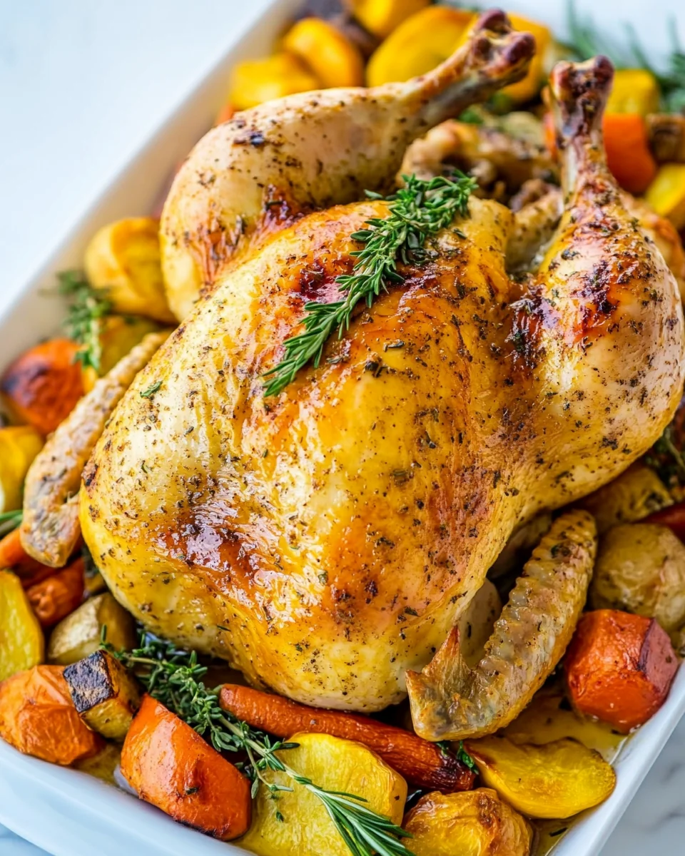 Juicy Roast Chicken with Fresh Vegetables - additional image