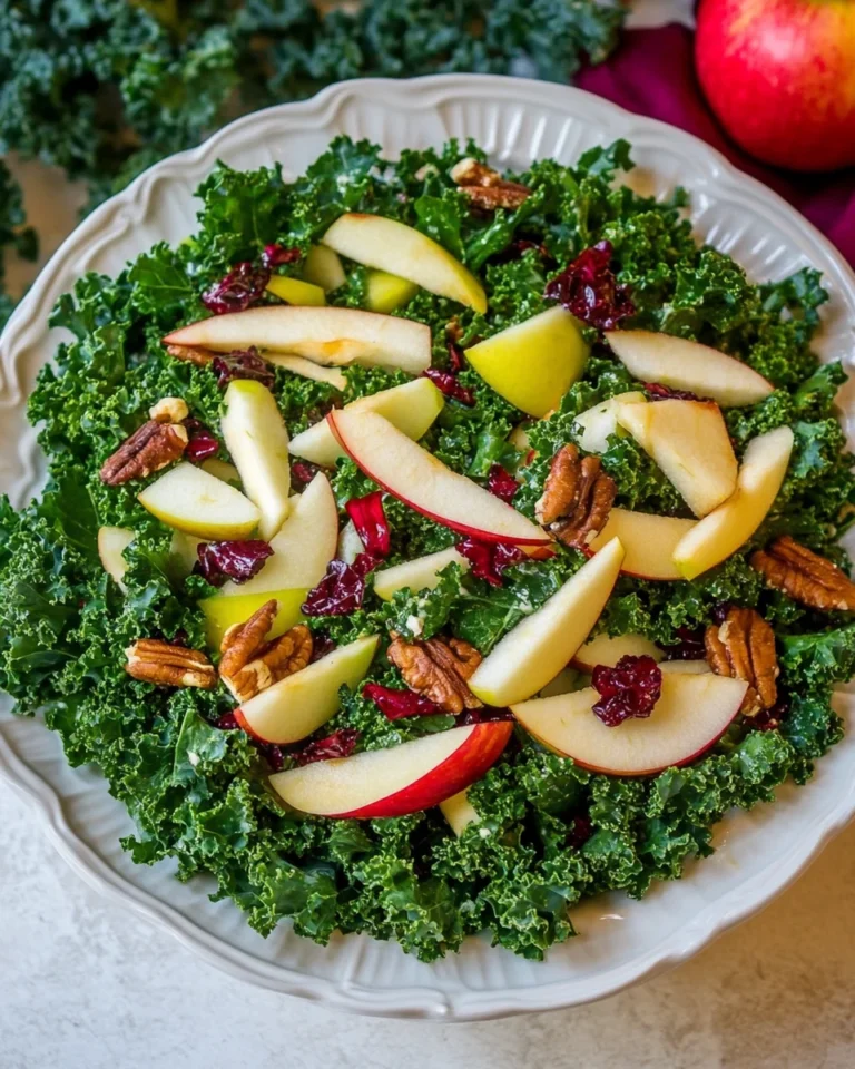 Fresh Kale Apple Salad Recipe