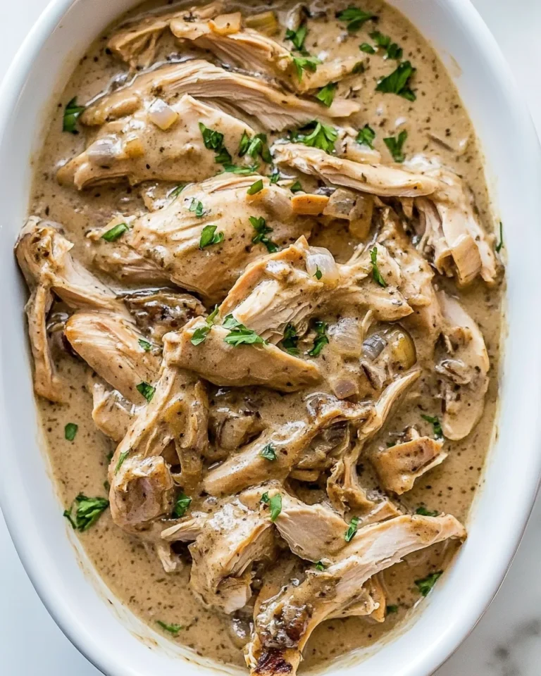 Homemade Turkey Gravy Over Tender Leftovers