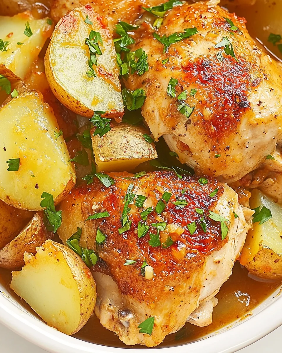 Savory Maple Mustard Chicken And Potatoes - additional image
