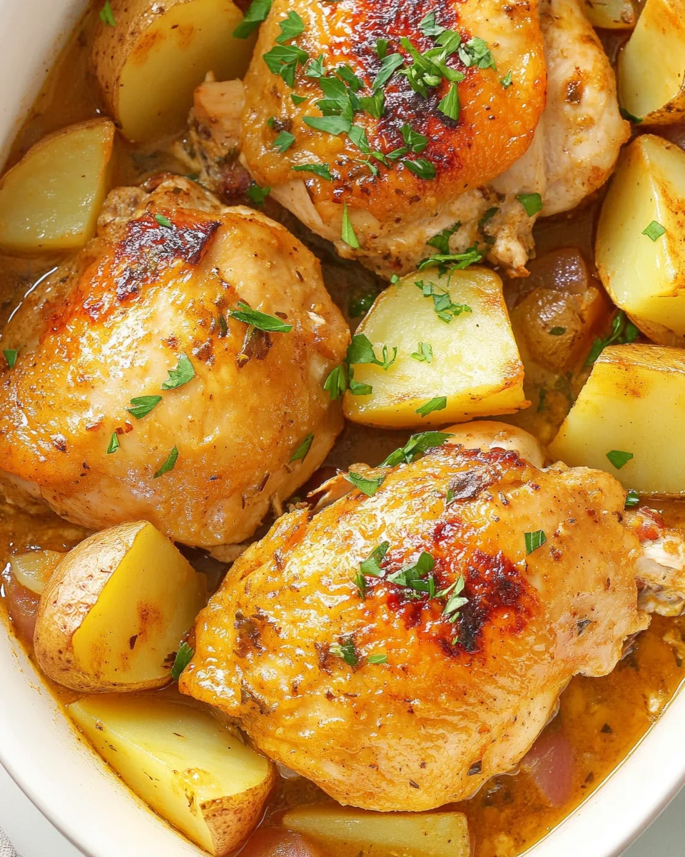 Savory Maple Mustard Chicken And Potatoes - additional image