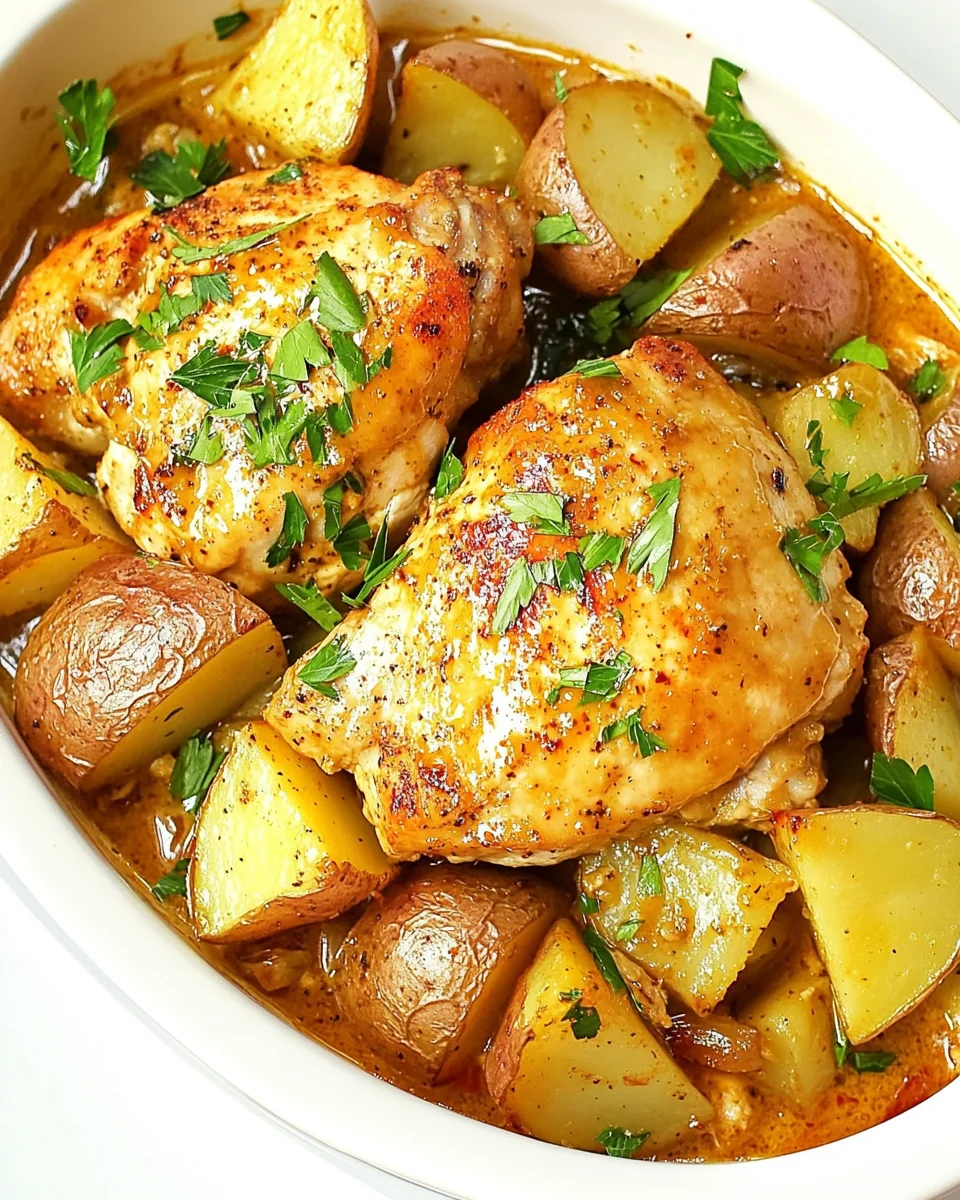 Savory Maple Mustard Chicken And Potatoes - additional image