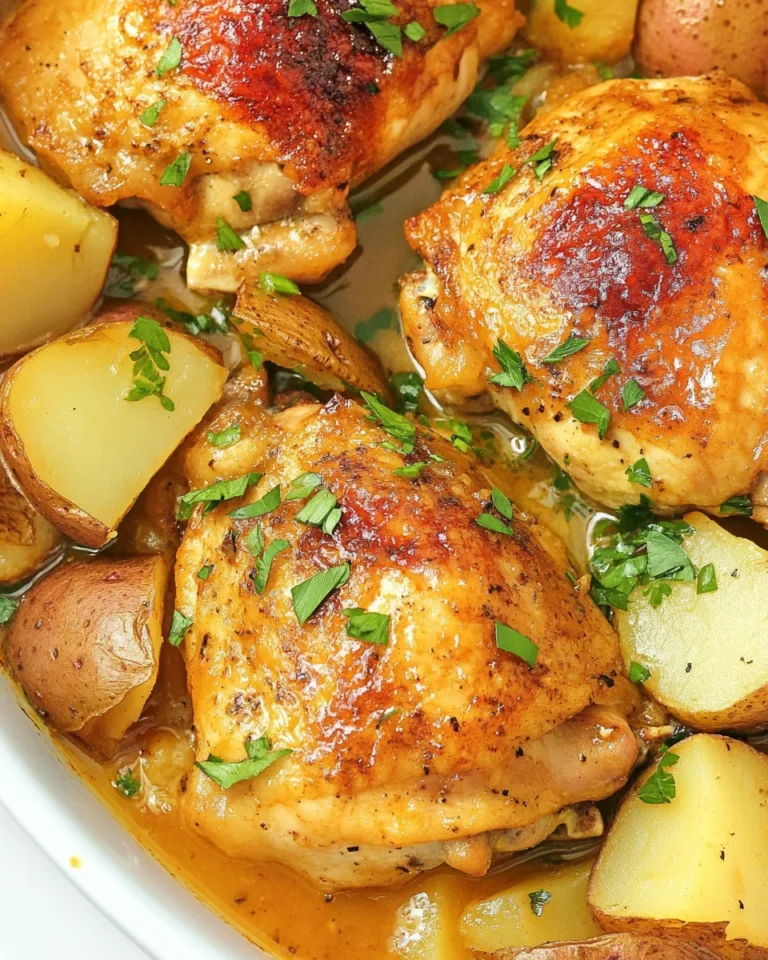 Savory Maple Mustard Chicken And Potatoes