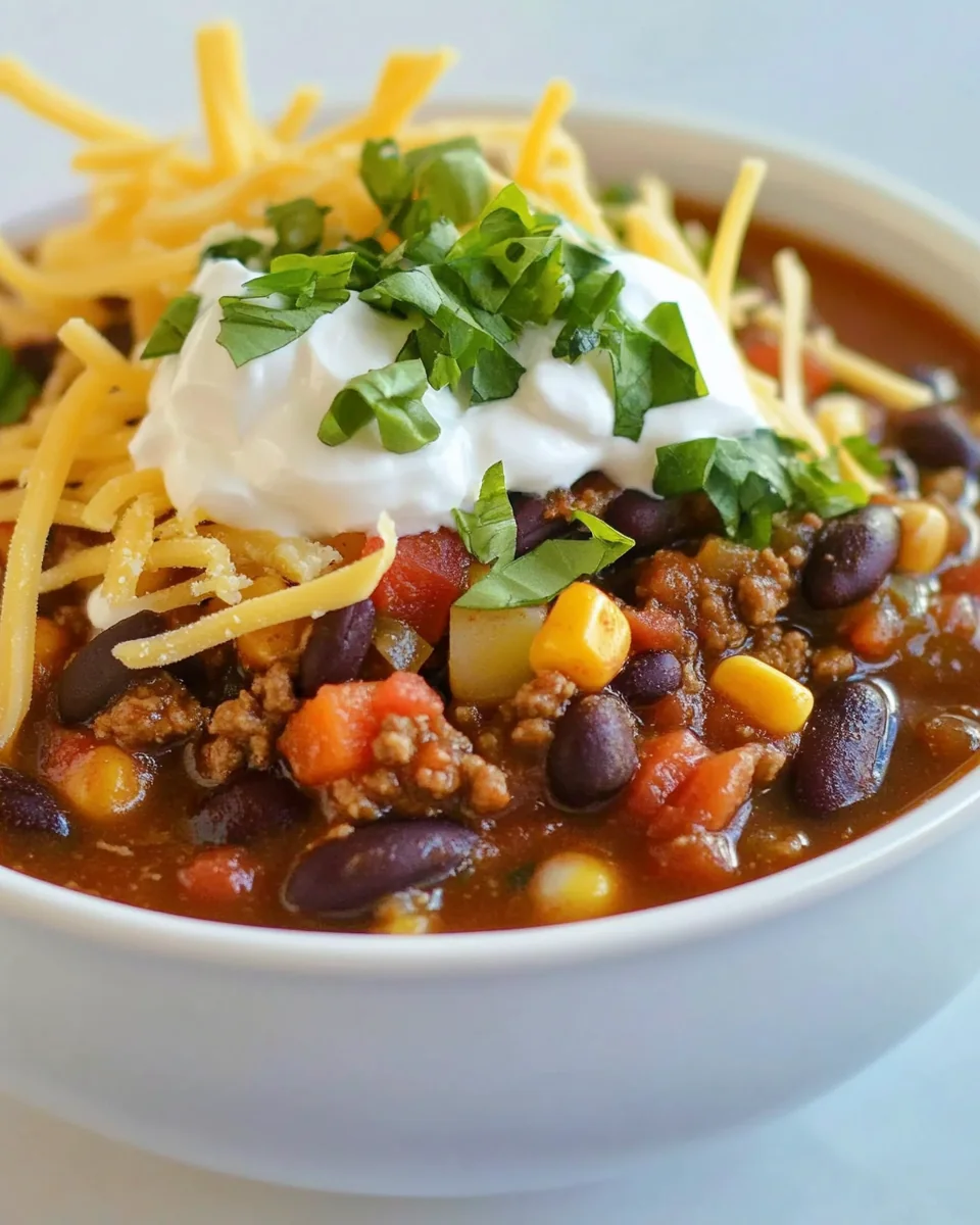 Classic Homemade Meatless Chili - additional image