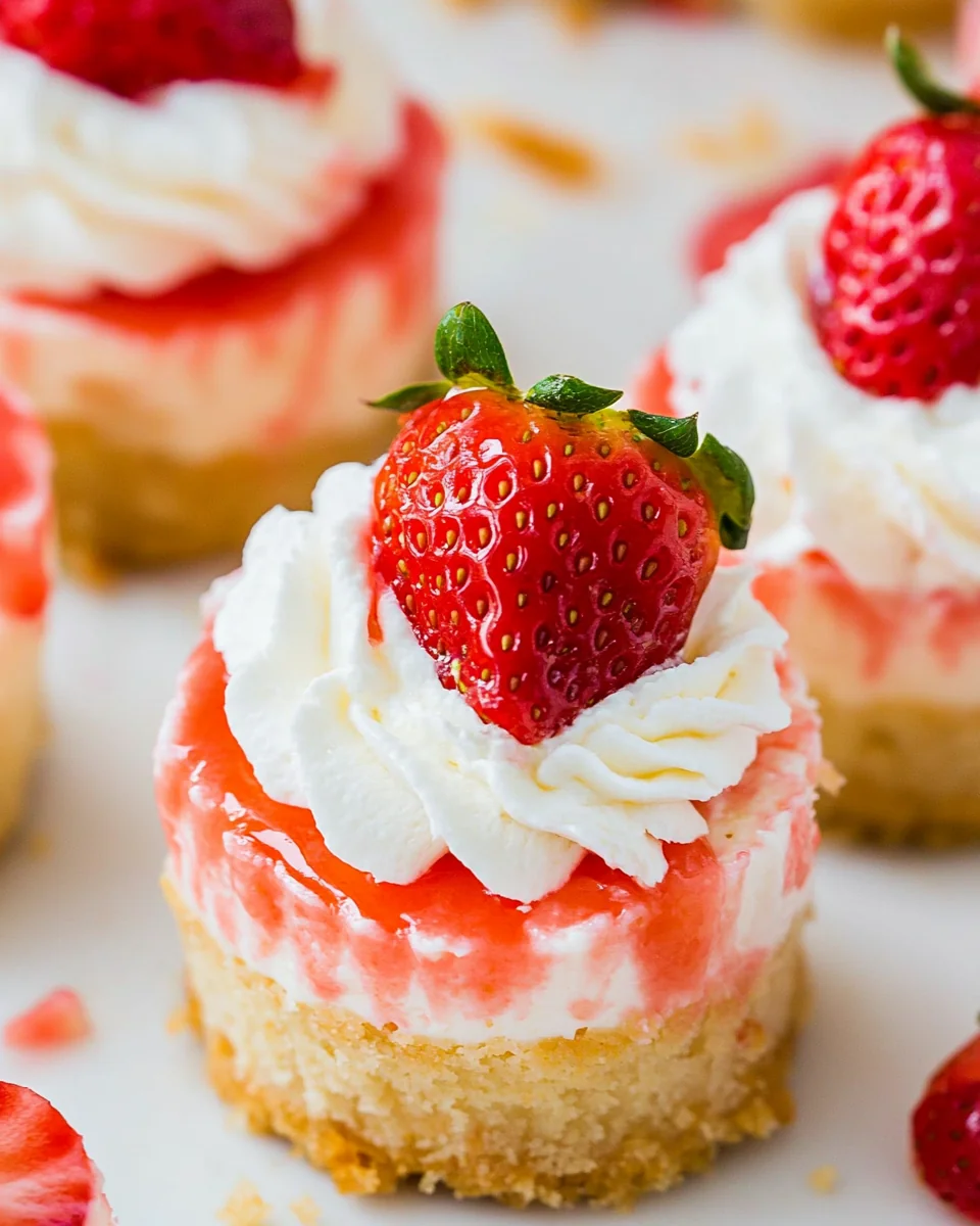 Delicious Mini Strawberry Cheesecakes Recipe - additional image