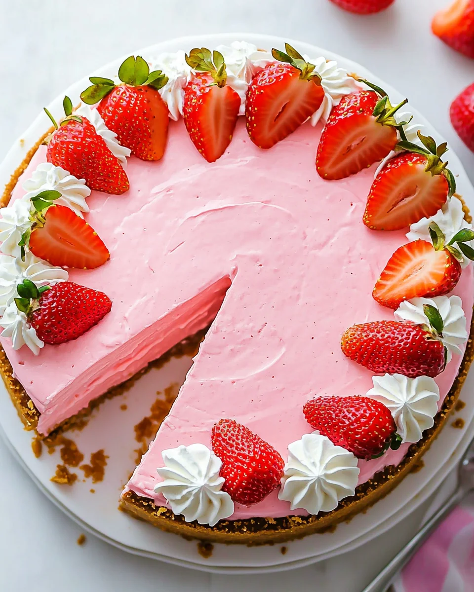 Delicious No-Bake Strawberry Cheesecake Recipe - additional image