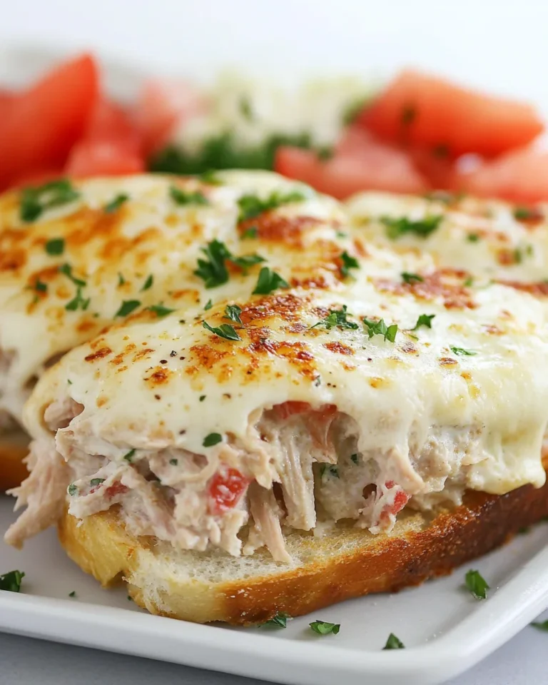 Simple Open-Faced Tuna Melt
