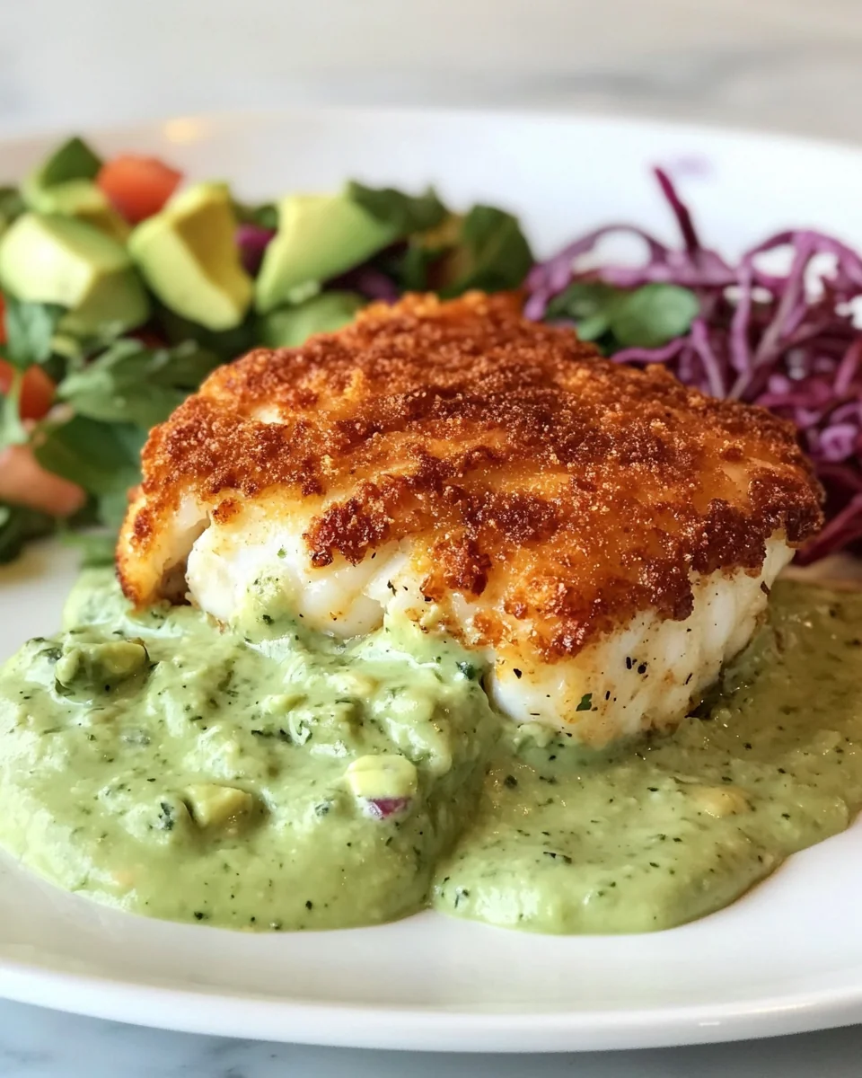 Pan-Seared Cod With Creamy Avocado Sauce - additional image