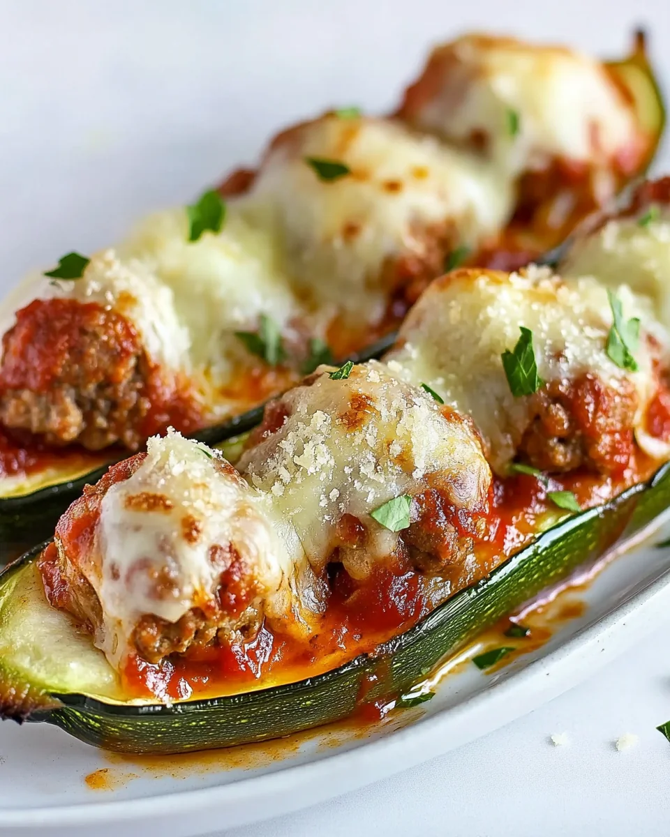 Cheesy Meatball Zucchini Boats One-Bowl Comfort Food - additional image