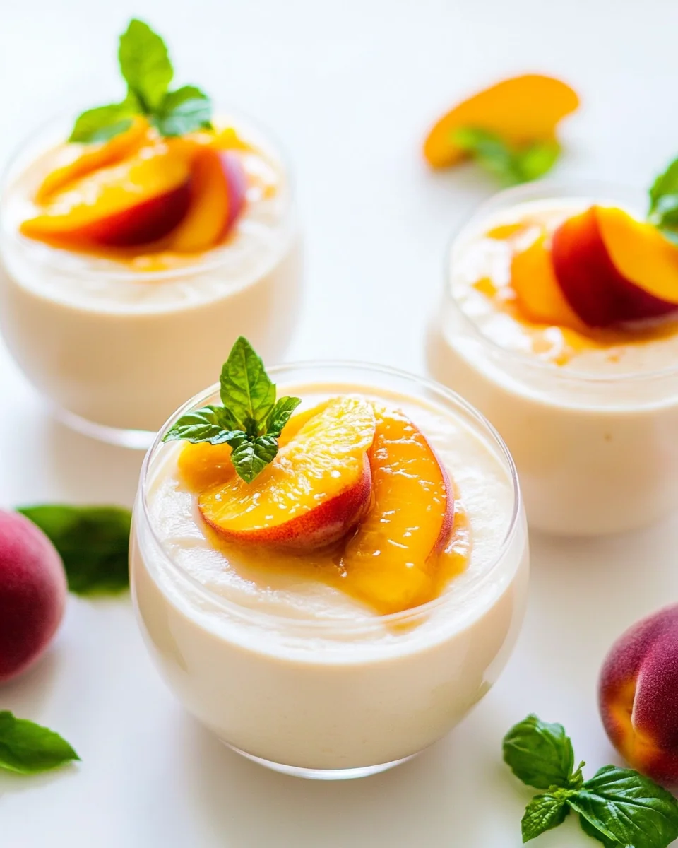 Delicious Homemade Peach Mousse Recipe - additional image
