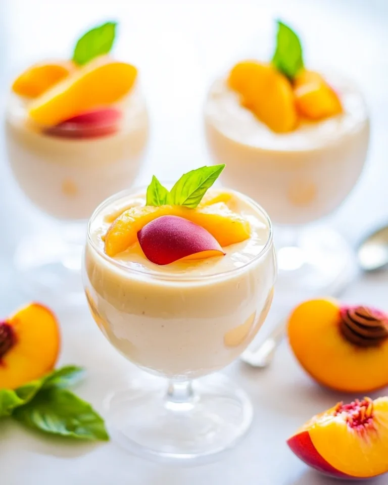 Delicious Homemade Peach Mousse Recipe
