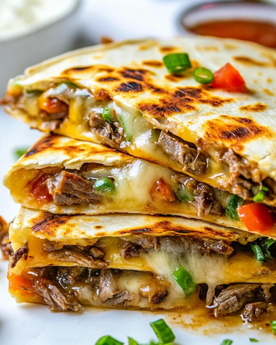 Homemade Philly Cheesesteak Quesadilla Recipe - additional image