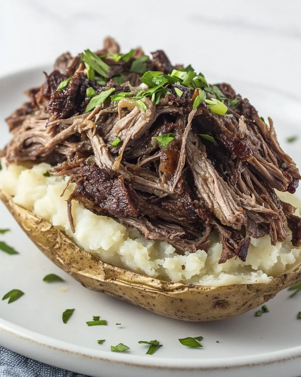Savory Pot Roast Twice Baked Potato Recipe - additional image