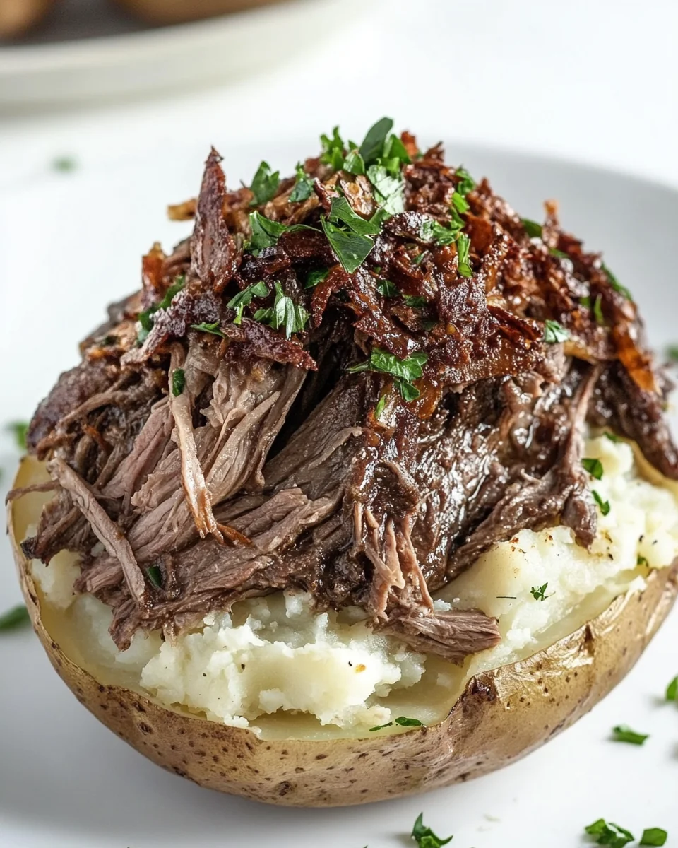 Savory Pot Roast Twice Baked Potato Recipe - additional image
