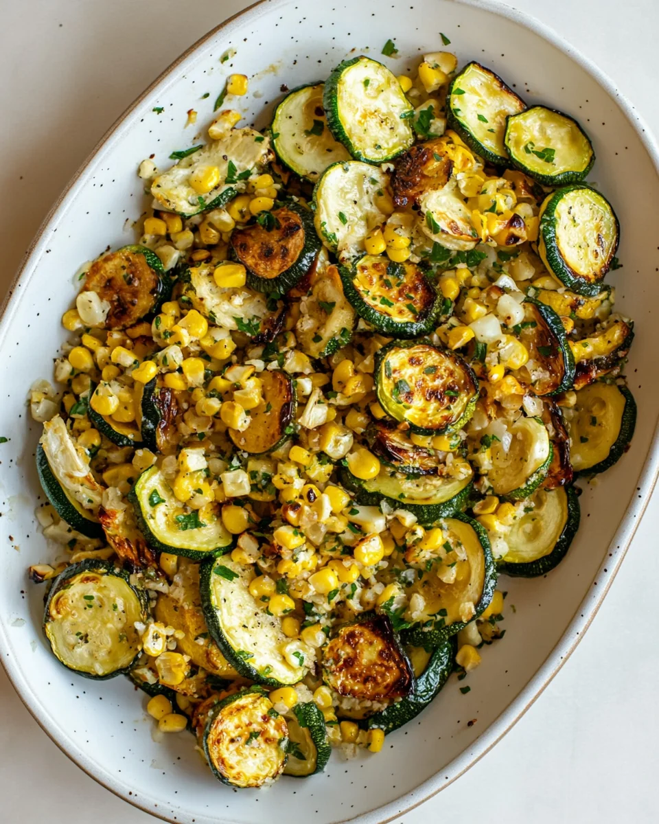 Savory Roasted Zucchini And Corn Recipe - additional image