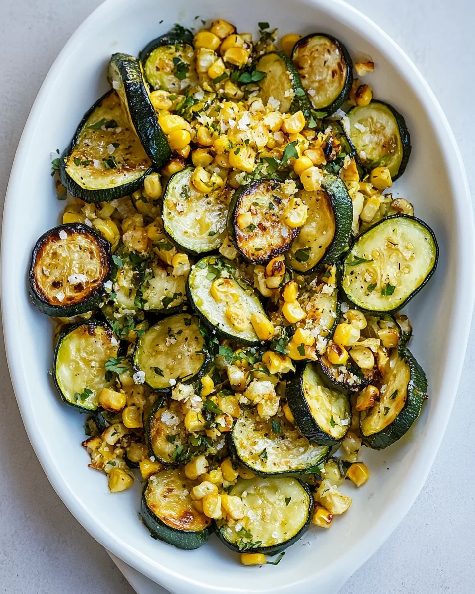 Savory Roasted Zucchini And Corn Recipe - additional image