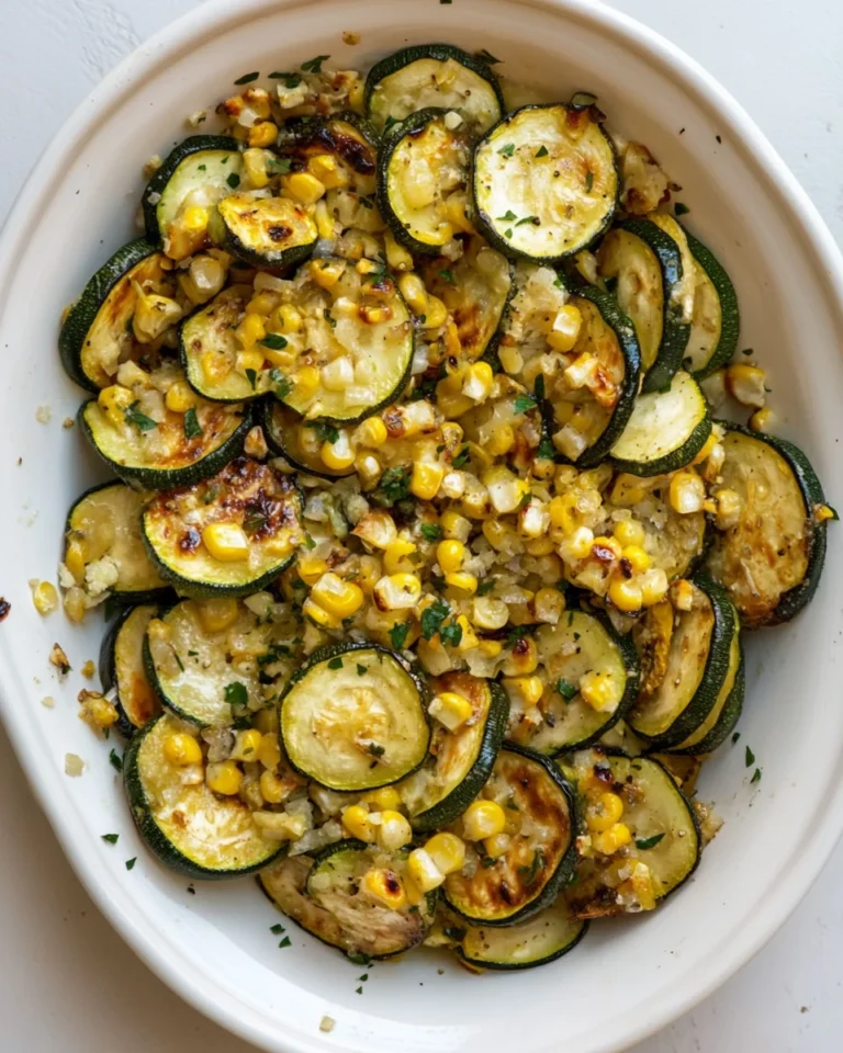 Savory Roasted Zucchini And Corn Recipe