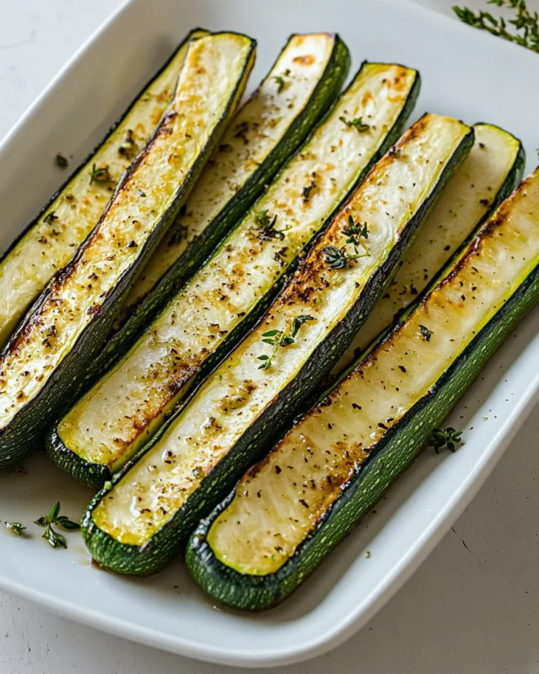Simple Roasted Zucchini Spears