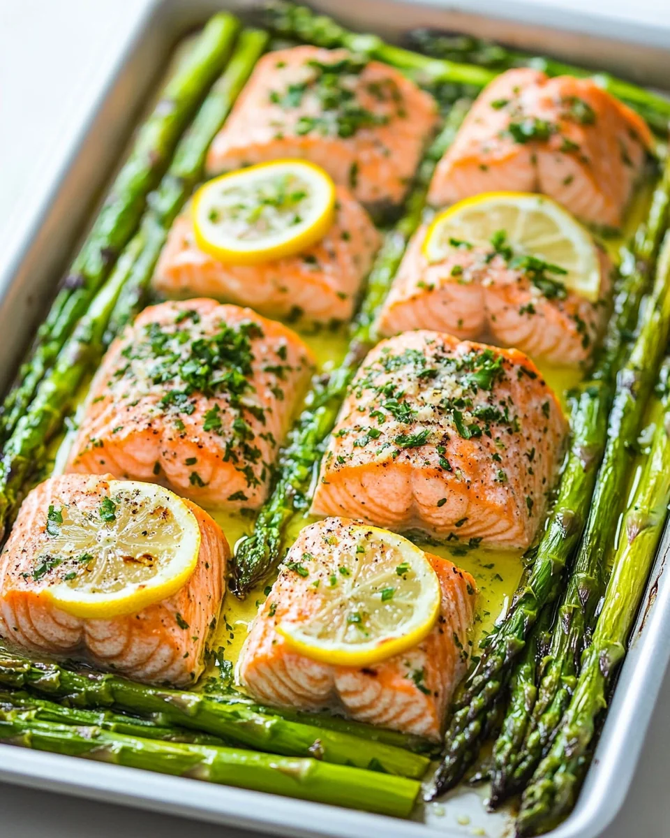 Sheet Pan Salmon With Fresh Asparagus - additional image