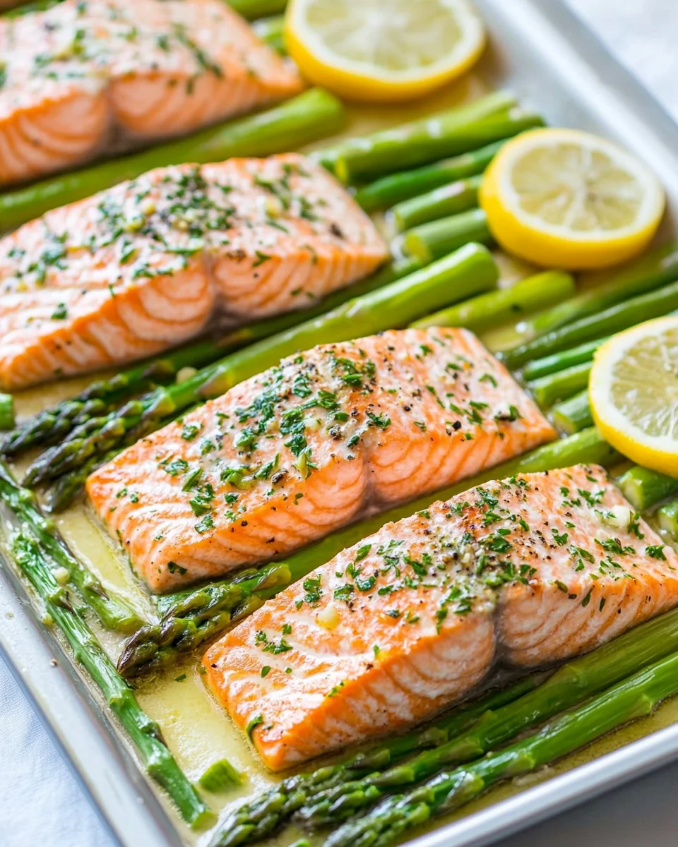 Sheet Pan Salmon With Fresh Asparagus - additional image