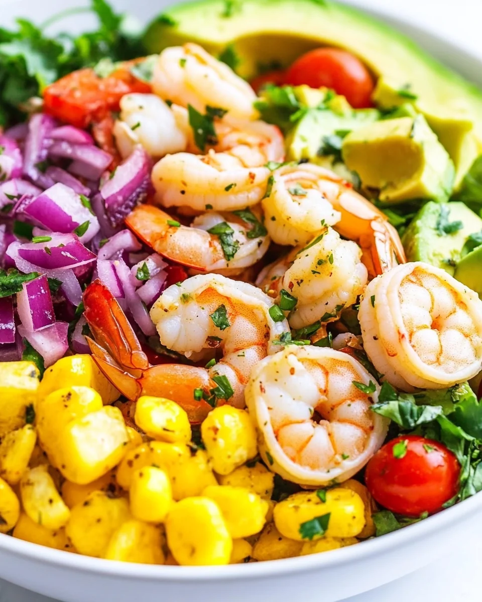 Fresh Shrimp And Avocado Salad For A Light Meal - additional image