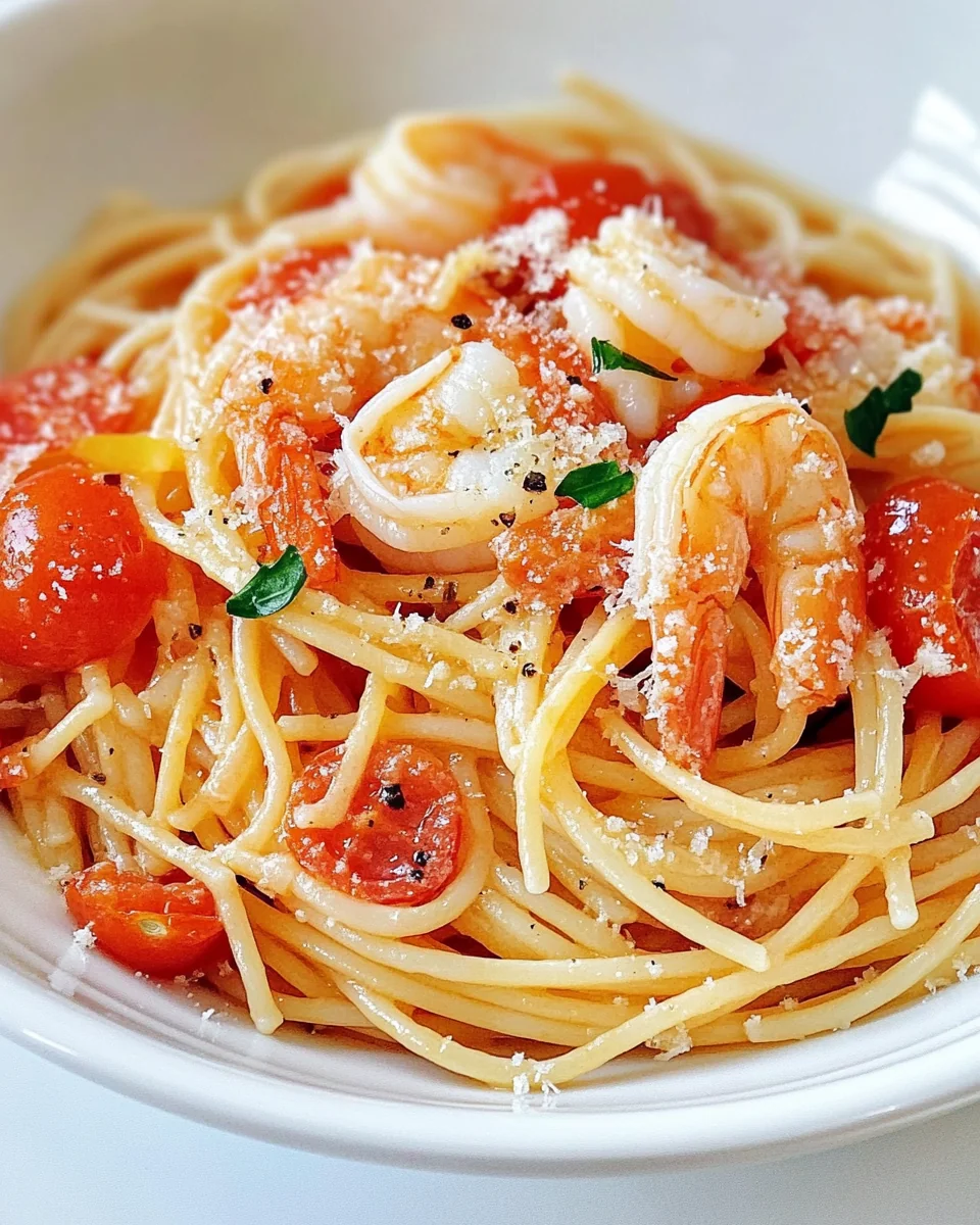 Simple Shrimp Pasta With Fresh Tomatoes - additional image