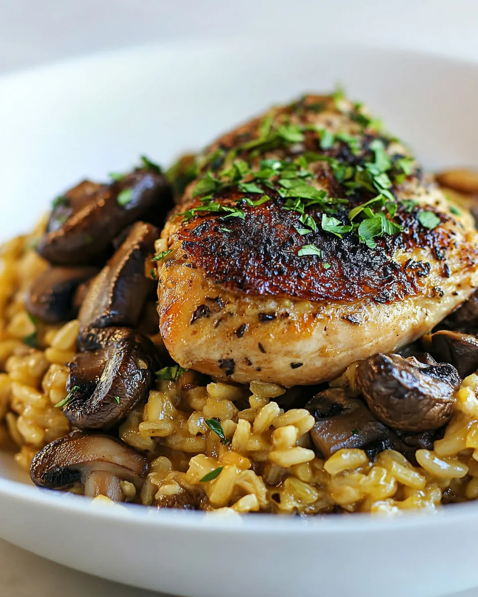 Savory Skillet Chicken And Mushroom Risotto - additional image