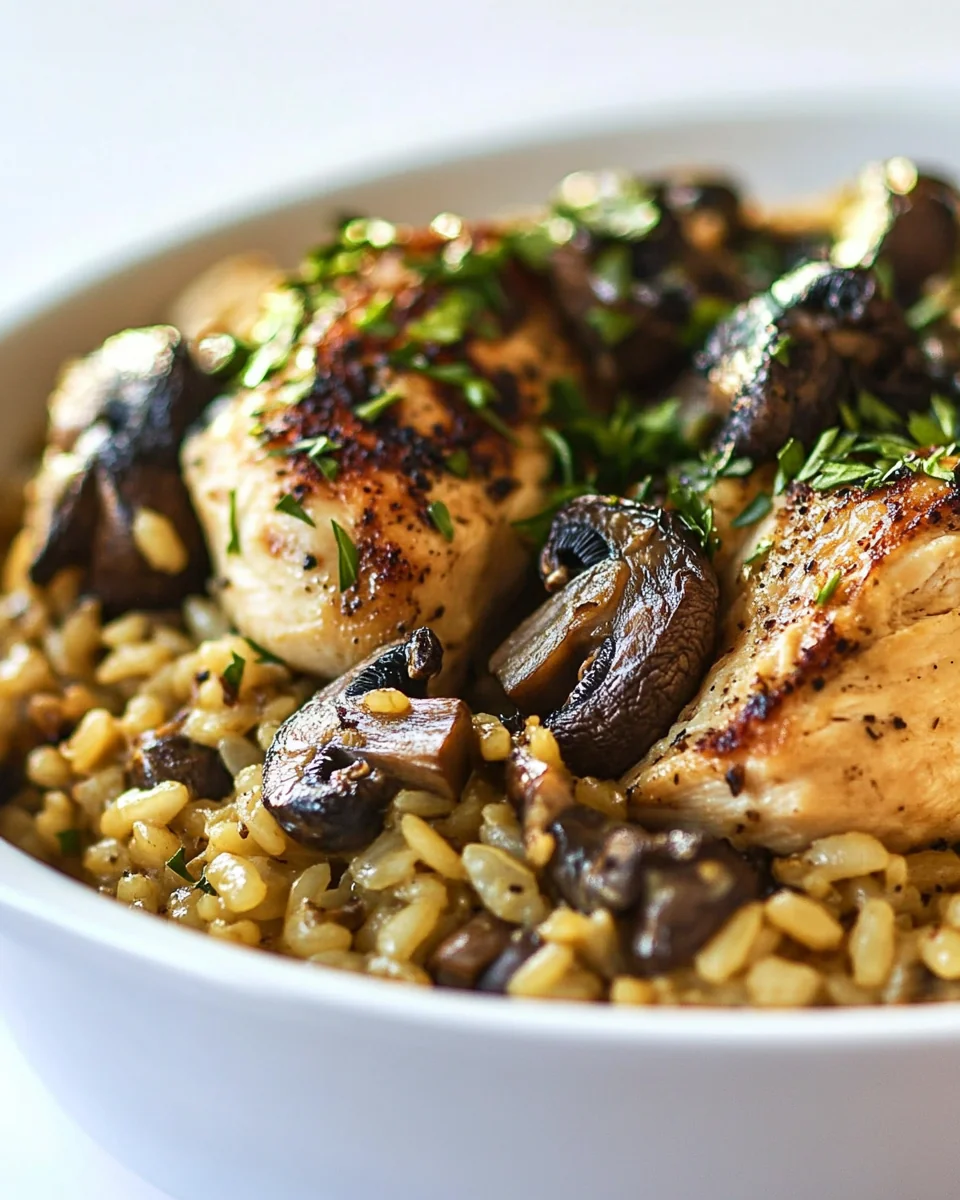 Savory Skillet Chicken And Mushroom Risotto - additional image