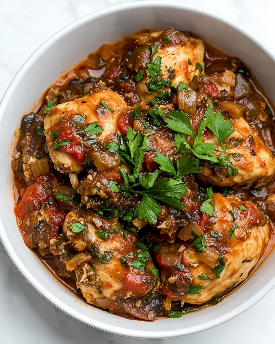 Homemade Chicken Cacciatore in the Slow Cooker - additional image