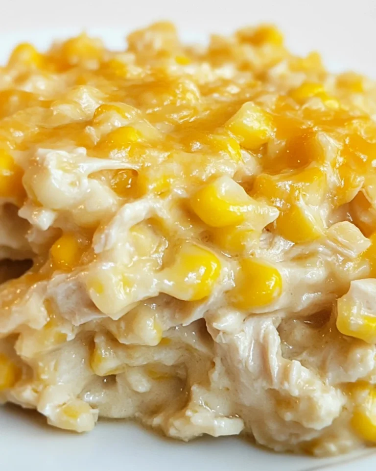 Classic Slow Cooker Corn Chicken Casserole