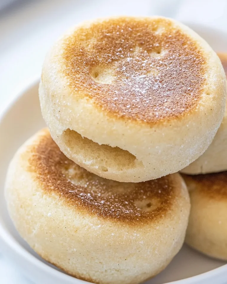 Homemade Sourdough English Muffins That Are Perfectly Crispy