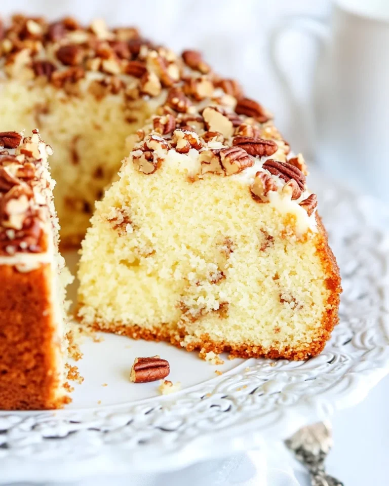 Classic Southern Pecan Pound Cake